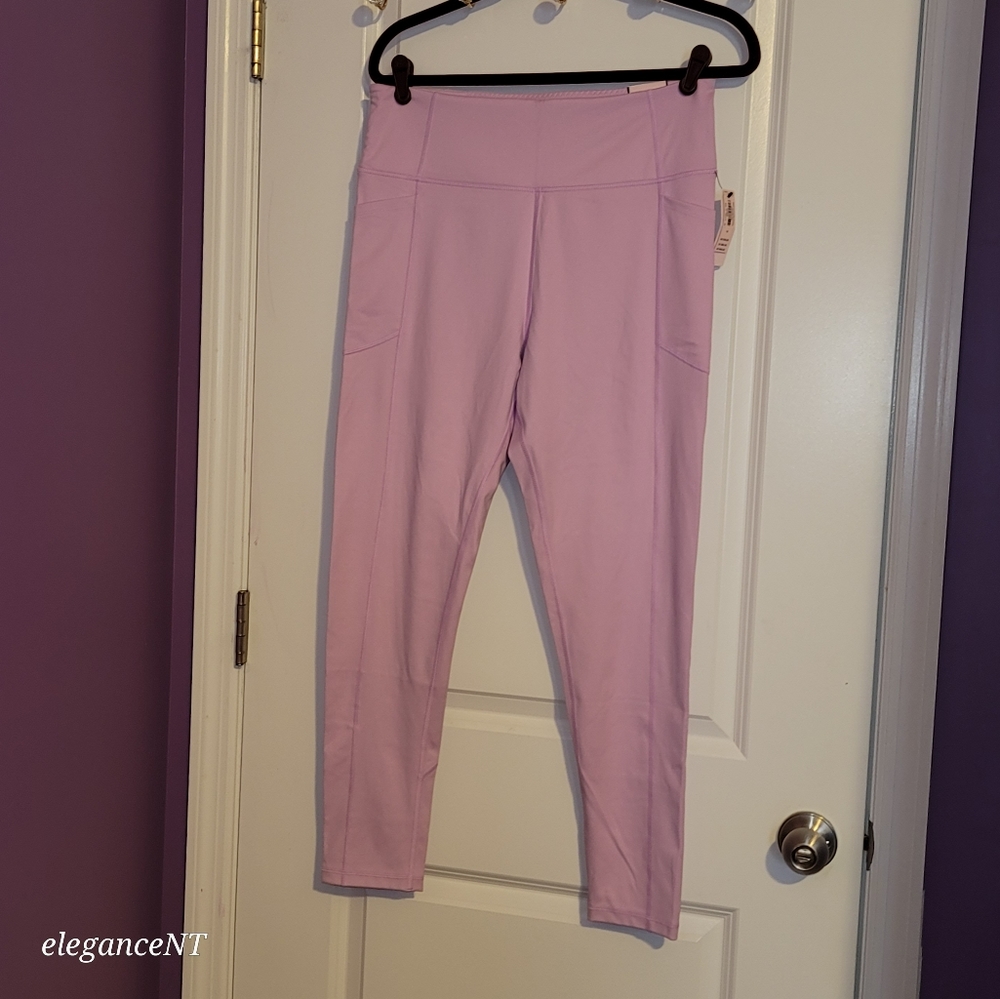 Victoria's  Secret Incredible Essential High-Rise Pink Pocket Legging Sz: 16 NWT